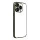 Apple iPhone 15 Pro Max Lensli Silikon - Yeşil