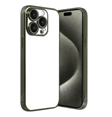 Apple iPhone 15 Pro Max Lensli Silikon - Yeşil
