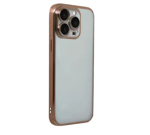 Apple iPhone 15 Pro Max Lensli Silikon - Çöl Titanyum