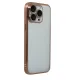 Apple iPhone 15 Pro Max Lensli Silikon - Çöl Titanyum