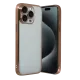 Apple iPhone 15 Pro Max Lensli Silikon - Çöl Titanyum