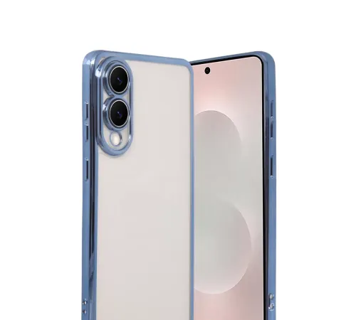 Samsung Galaxy S25 Edge Lensli Silikon - Açık Mavi