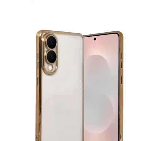 Samsung Galaxy S25 Edge Lensli Silikon - Gold