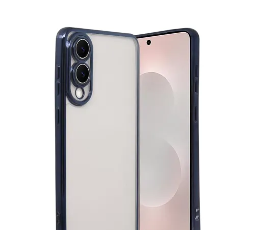Samsung Galaxy S25 Edge Lensli Silikon - Lacivert