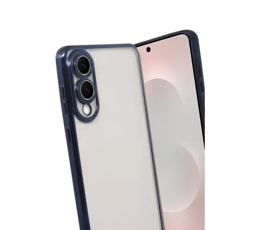 Samsung Galaxy S25 Edge Lensli Silikon - Lacivert