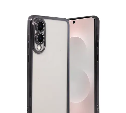 Samsung Galaxy S25 Edge Lensli Silikon - Siyah