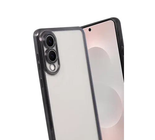 Samsung Galaxy S25 Edge Lensli Silikon - Siyah