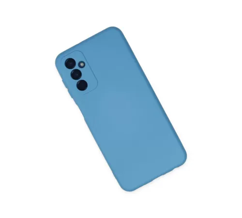 Samsung Galaxy M23 Kılıf Nano içi Kadife Silikon - Mavi