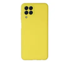 Samsung Galaxy M33 Kılıf Nano içi Kadife Silikon - Sarı