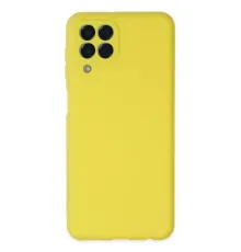 Samsung Galaxy M33 Kılıf Nano içi Kadife Silikon - Sarı