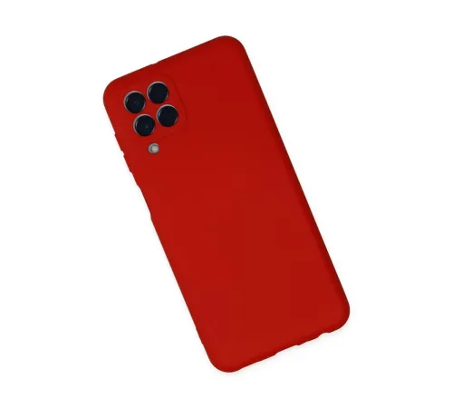 Samsung Galaxy M33 Kılıf Nano içi Kadife Silikon - Kırmızı