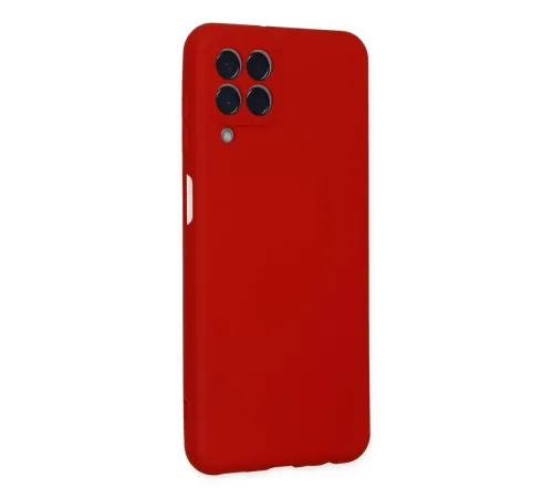 Samsung Galaxy M33 Kılıf Nano içi Kadife Silikon - Kırmızı