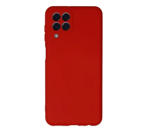Samsung Galaxy M33 Kılıf Nano içi Kadife Silikon - Kırmızı