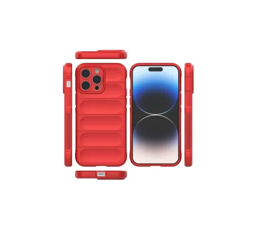 Apple iPhone 15 Pro Kılıf Optimum Silikon - Kırmızı