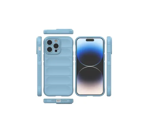 Apple iPhone 15 Pro Kılıf Optimum Silikon - Sky Blue