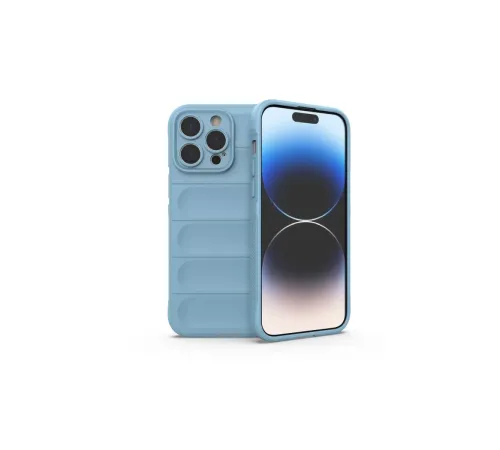 Apple iPhone 15 Pro Kılıf Optimum Silikon - Sky Blue
