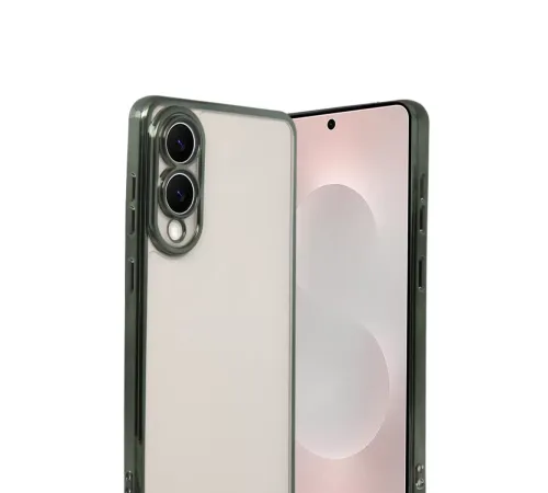 Samsung Galaxy S25 Edge Lensli Silikon - Yeşil