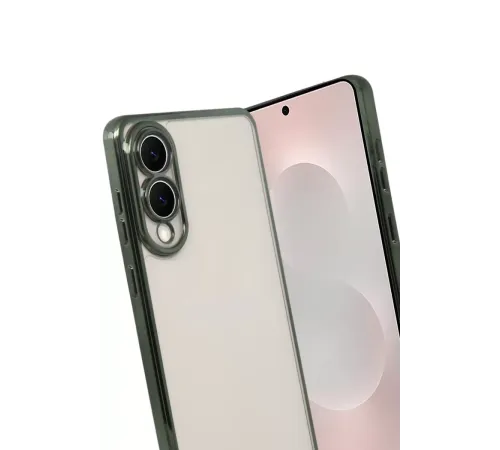 Samsung Galaxy S25 Edge Lensli Silikon - Yeşil