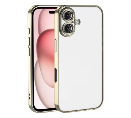 Apple iPhone 17 Lensli Silikon - Gold