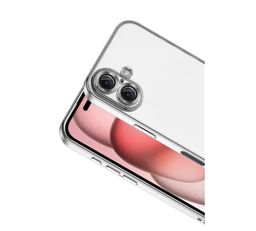 Apple iPhone 17 Lensli Silikon - Gümüş