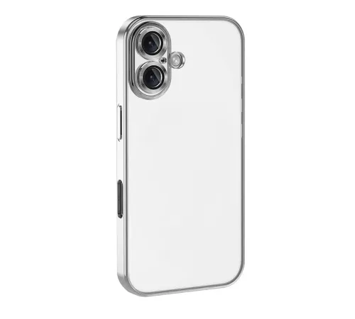 Apple iPhone 17 Lensli Silikon - Gümüş