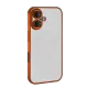 Apple iPhone 17 Lensli Silikon - Turuncu