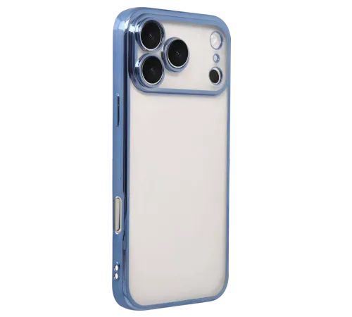 Apple iPhone 17 Pro Lensli Silikon - Açık Mavi