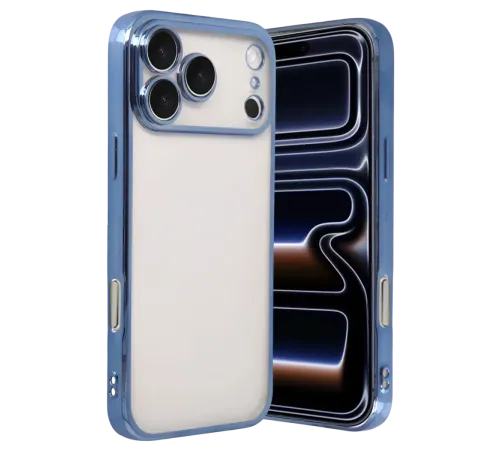 Apple iPhone 17 Pro Lensli Silikon - Açık Mavi