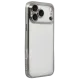 Apple iPhone 17 Pro Lensli Silikon - Gümüş