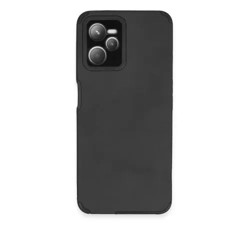 Realme C35 Kılıf Loop Deri Silikon - Siyah