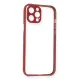 Apple iPhone 12 Pro Kılıf Miami Şeffaf Silikon - Fuşya