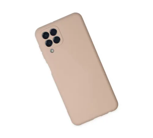 Samsung Galaxy M33 Kılıf Nano içi Kadife Silikon - Pudra