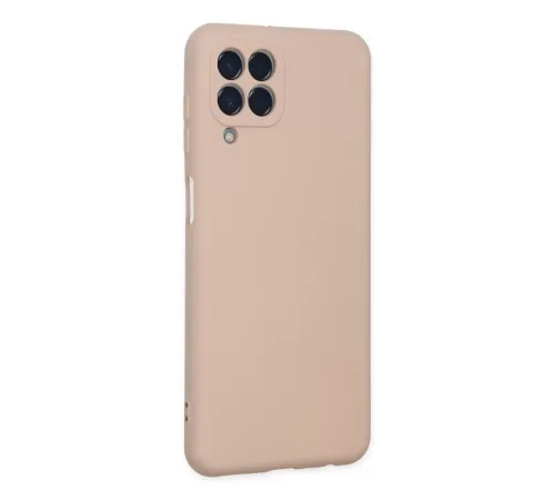 Samsung Galaxy M33 Kılıf Nano içi Kadife Silikon - Pudra