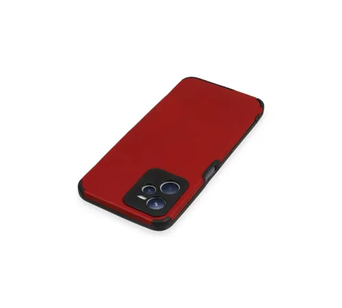 Realme C35 Kılıf Loop Deri Silikon - Kırmızı