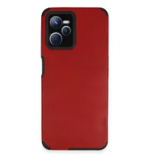 Realme C35 Kılıf Loop Deri Silikon - Kırmızı
