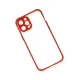 Apple iPhone 12 Pro Kılıf Miami Şeffaf Silikon - Kırmızı