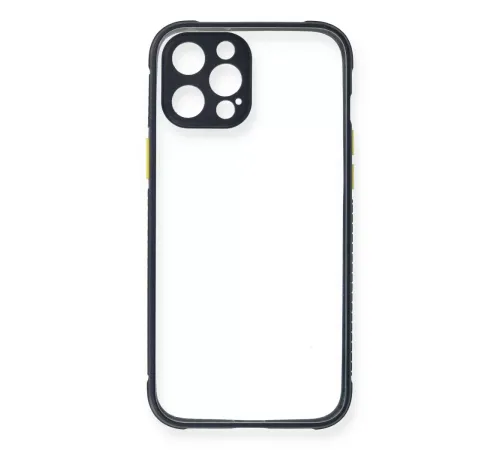 Apple iPhone 12 Pro Kılıf Miami Şeffaf Silikon - Lacivert