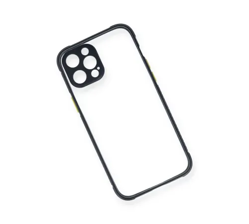 Apple iPhone 12 Pro Kılıf Miami Şeffaf Silikon - Lacivert