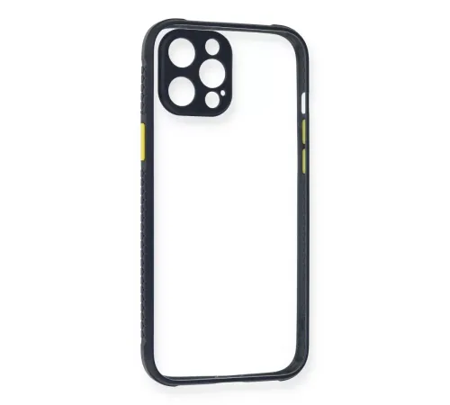 Apple iPhone 12 Pro Kılıf Miami Şeffaf Silikon - Lacivert