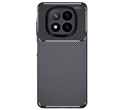 Xiaomi Redmi Note 14 Pro 5G Kılıf Auto Focus Karbon Kapak - Siyah