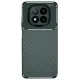 Xiaomi Redmi Note 14 Pro Plus Kılıf Auto Focus Karbon Kapak - Koyu Yeşil