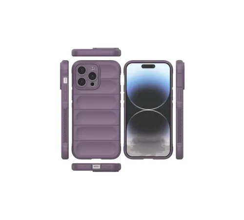 Apple iPhone 15 Pro Max Kılıf Optimum Silikon - Mor