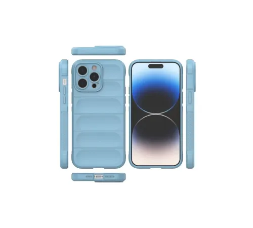 Apple iPhone 15 Pro Max Kılıf Optimum Silikon - Sky Blue