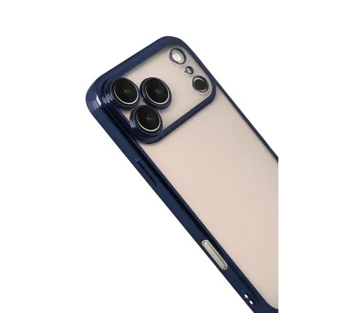 Apple iPhone 17 Pro Lensli Silikon - Lacivert