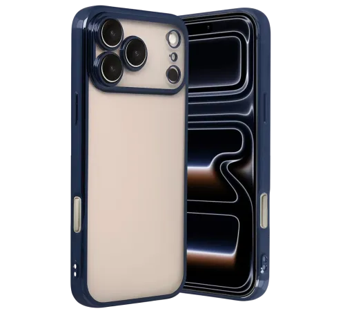 Apple iPhone 17 Pro Lensli Silikon - Lacivert