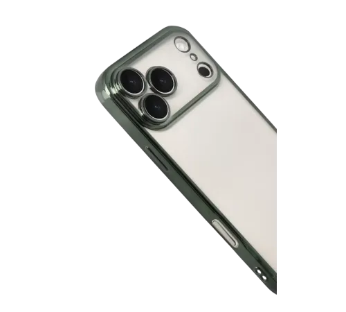 Apple iPhone 17 Pro Lensli Silikon - Yeşil