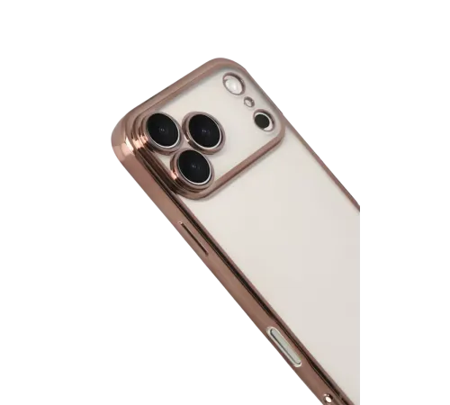 Apple iPhone 17 Pro Lensli Silikon - Çöl Titanyum