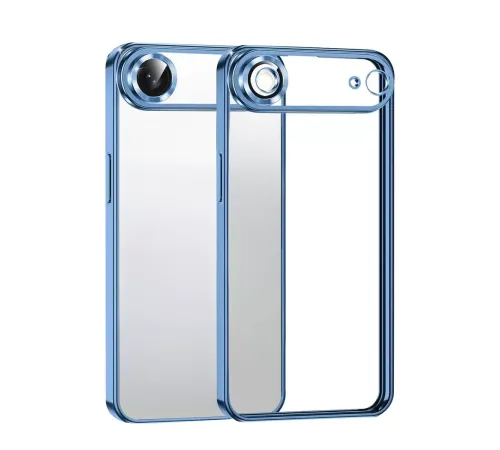 Apple iPhone 17 Air Lensli Silikon - Açık Mavi