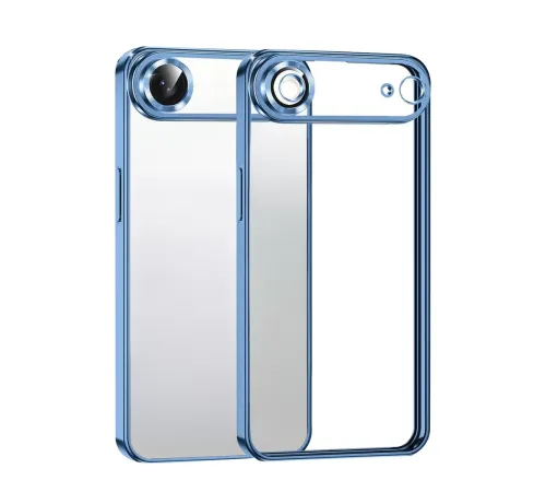 Apple iPhone 17 Air Lensli Silikon - Açık Mavi