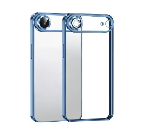 Apple iPhone 17 Air Lensli Silikon - Açık Mavi